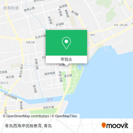 青岛西海岸优格教育地图