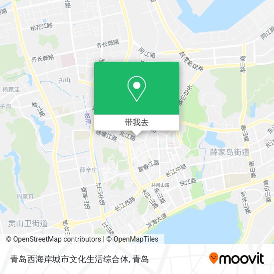 青岛西海岸城市文化生活综合体地图