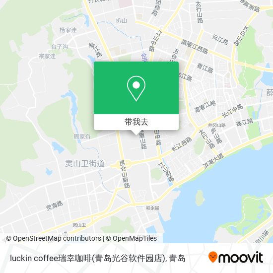 luckin coffee瑞幸咖啡(青岛光谷软件园店)地图