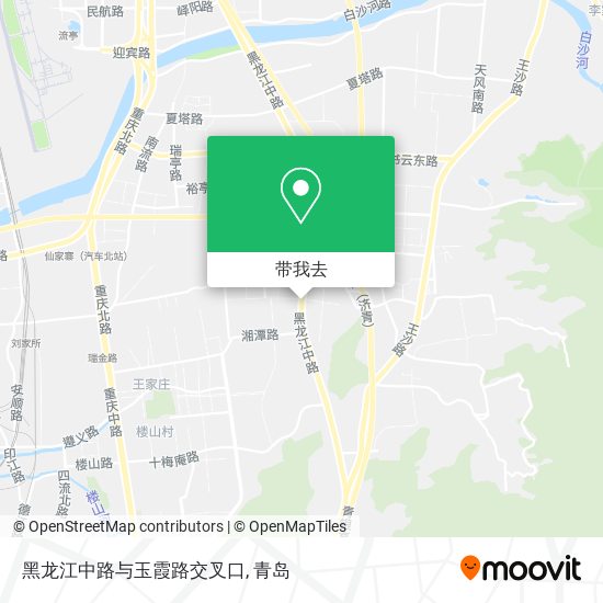 黑龙江中路与玉霞路交叉口地图