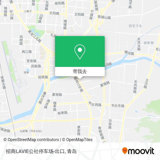 招商LAVIE公社停车场-出口地图