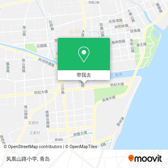 凤凰山路小学地图