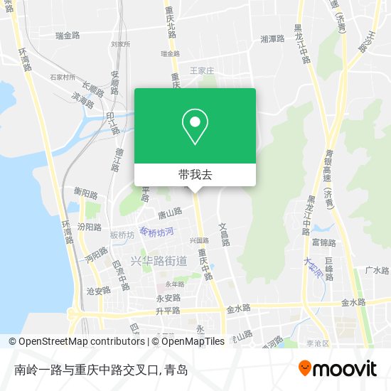 南岭一路与重庆中路交叉口地图
