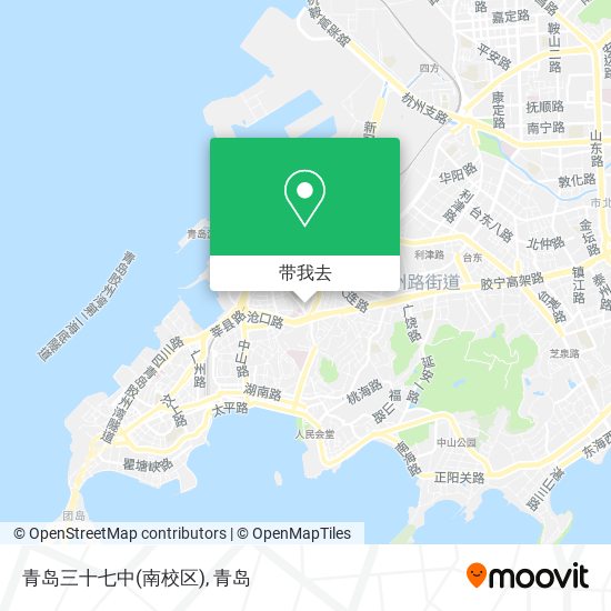 青岛三十七中(南校区)地图