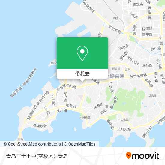青岛三十七中(南校区)地图