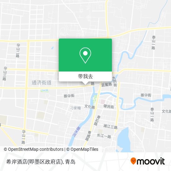 希岸酒店(即墨区政府店)地图