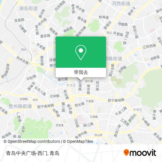 青岛中央广场-西门地图