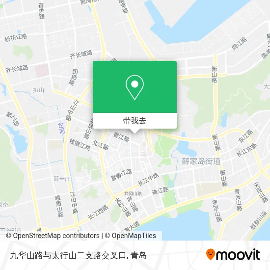九华山路与太行山二支路交叉口地图