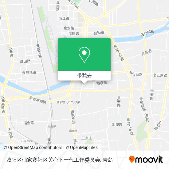 城阳区仙家寨社区关心下一代工作委员会地图