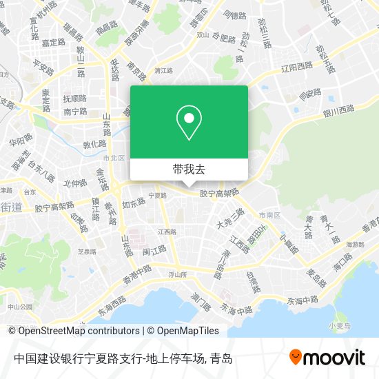 中国建设银行宁夏路支行-地上停车场地图