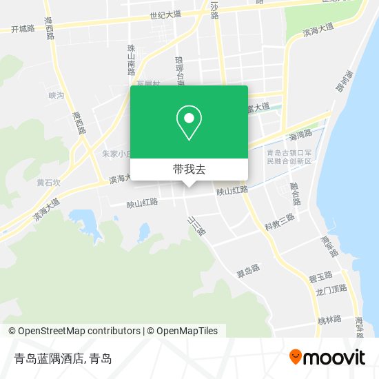 青岛蓝隅酒店地图