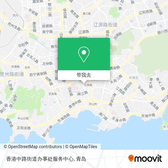 香港中路街道办事处服务中心地图