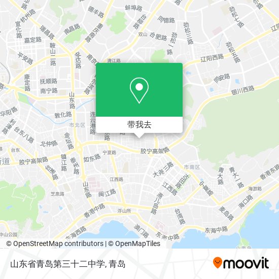 山东省青岛第三十二中学地图