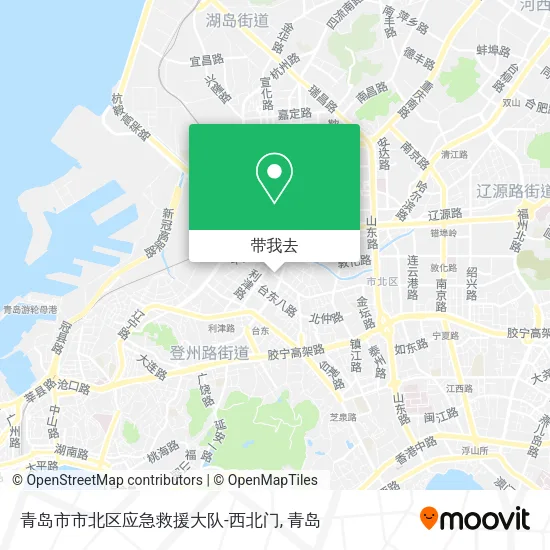 青岛市市北区应急救援大队-西北门地图