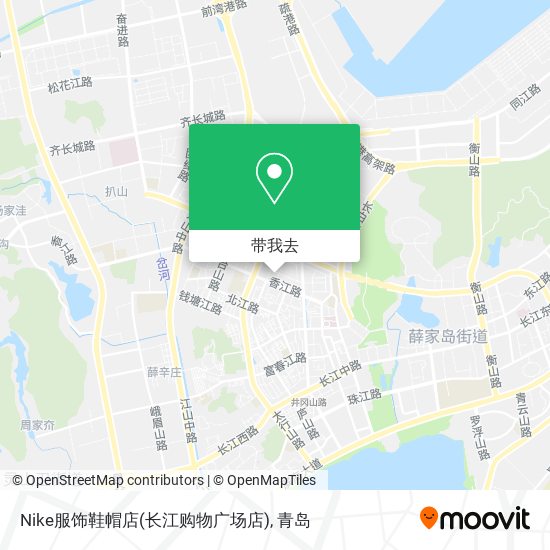 Nike服饰鞋帽店(长江购物广场店)地图