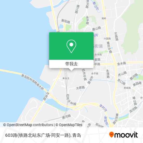603路(铁路北站东广场-同安一路)地图