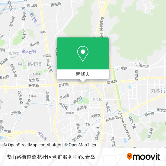虎山路街道馨苑社区党群服务中心地图