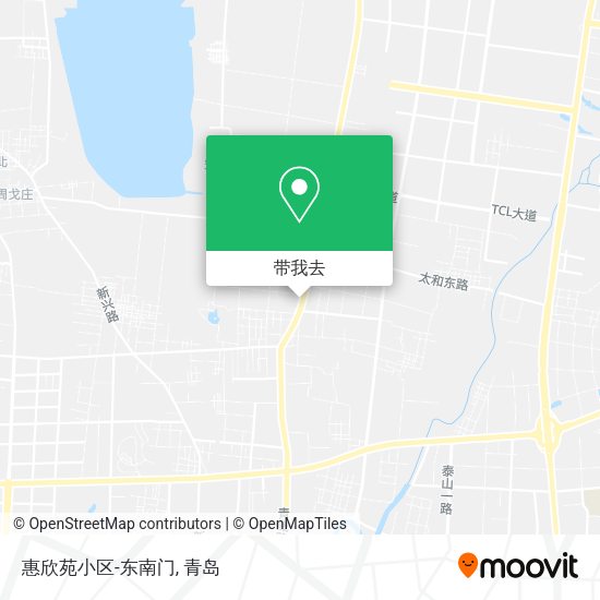 惠欣苑小区-东南门地图