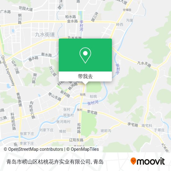 青岛市崂山区枯桃花卉实业有限公司地图
