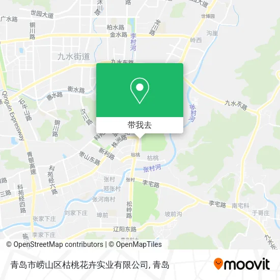 青岛市崂山区枯桃花卉实业有限公司地图