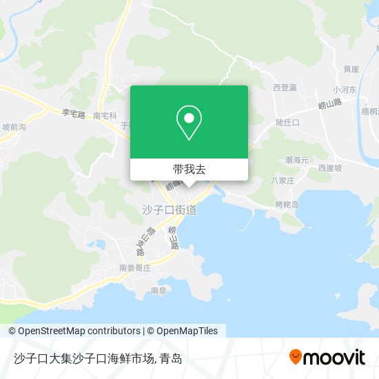 沙子口大集沙子口海鲜市场地图