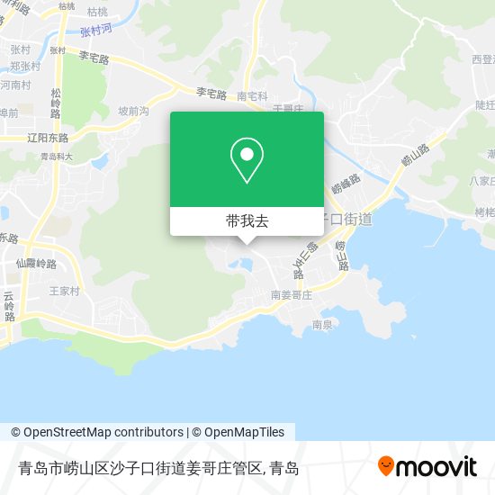 青岛市崂山区沙子口街道姜哥庄管区地图