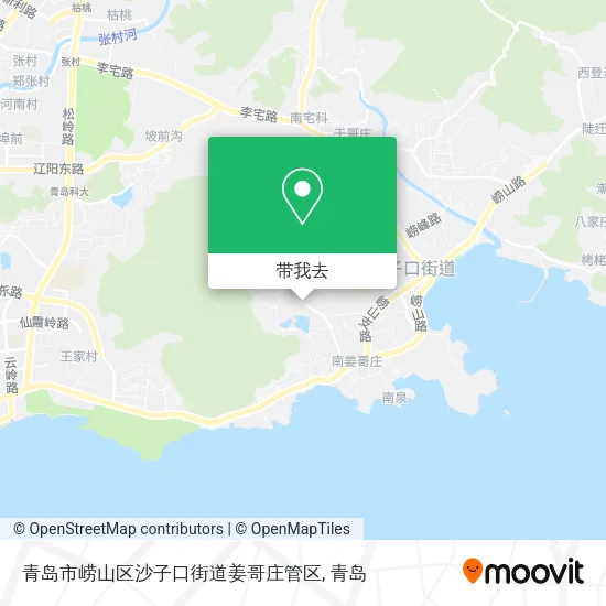 青岛市崂山区沙子口街道姜哥庄管区地图