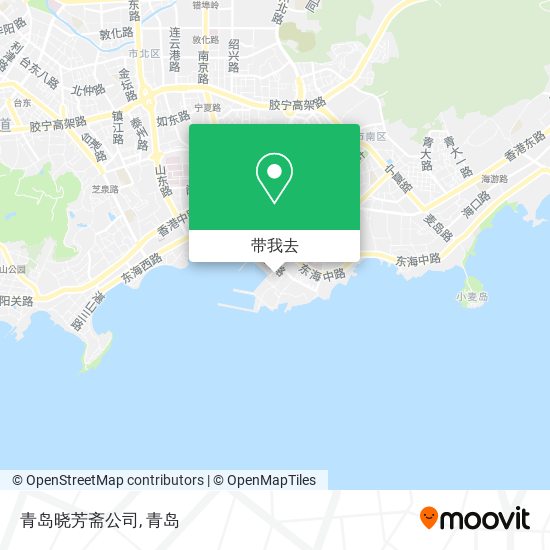 青岛晓芳斋公司地图
