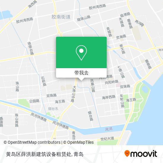 黄岛区薛洪新建筑设备租赁处地图