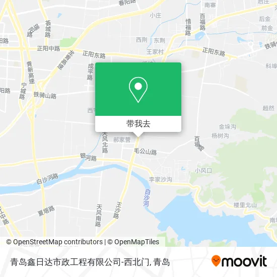青岛鑫日达市政工程有限公司-西北门地图
