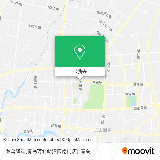 菜鸟驿站(青岛万科朗润园南门店)地图