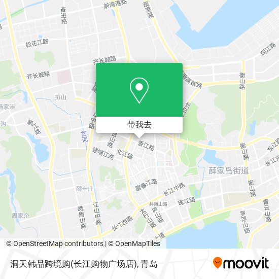 洞天韩品跨境购(长江购物广场店)地图