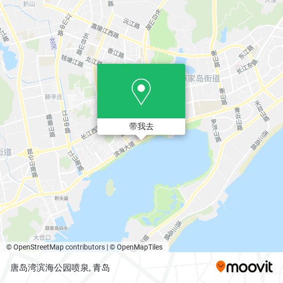 唐岛湾滨海公园喷泉地图