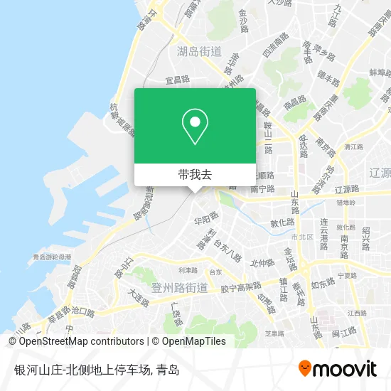 银河山庄-北侧地上停车场地图