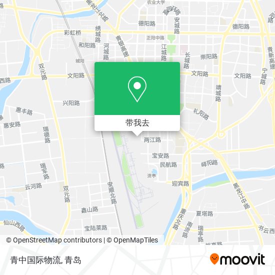 青中国际物流地图