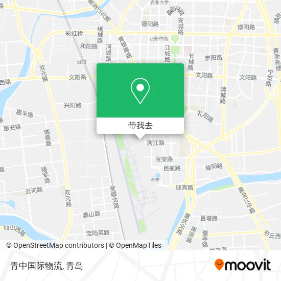 青中国际物流地图