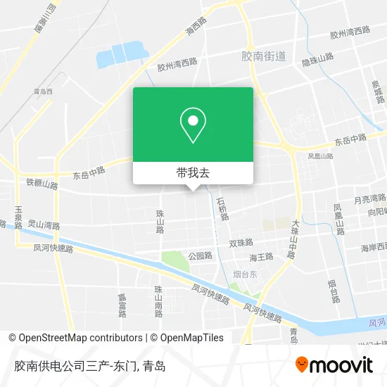 胶南供电公司三产-东门地图