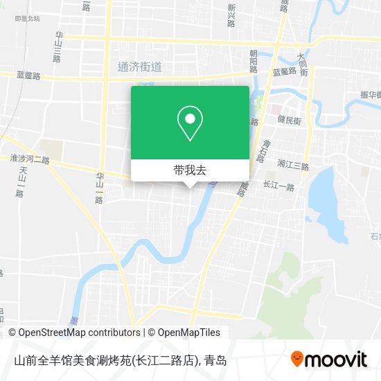山前全羊馆美食涮烤苑(长江二路店)地图