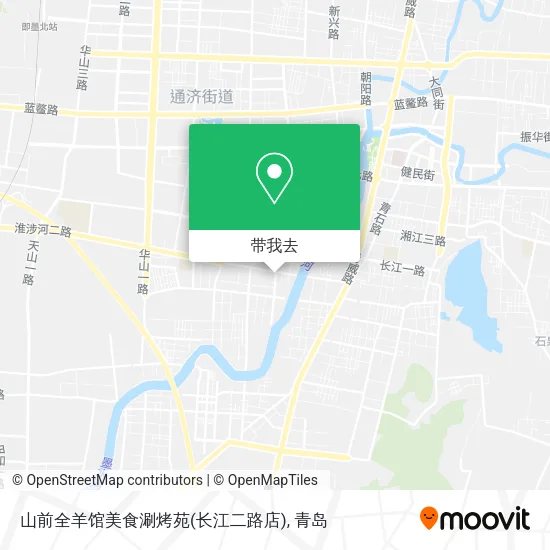 山前全羊馆美食涮烤苑(长江二路店)地图