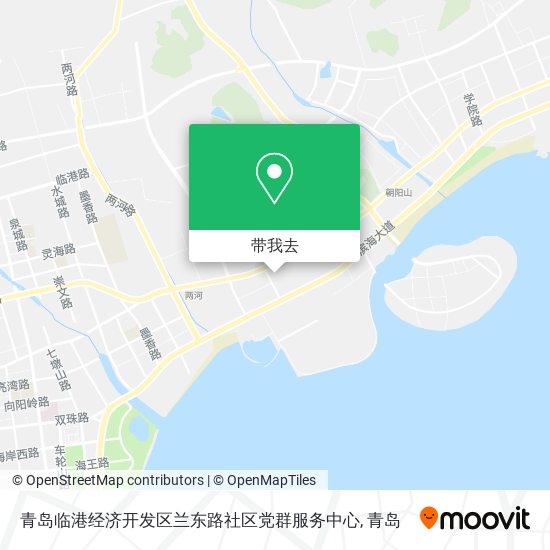 青岛临港经济开发区兰东路社区党群服务中心地图