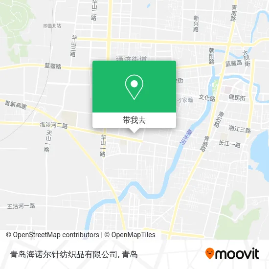 青岛海诺尔针纺织品有限公司地图