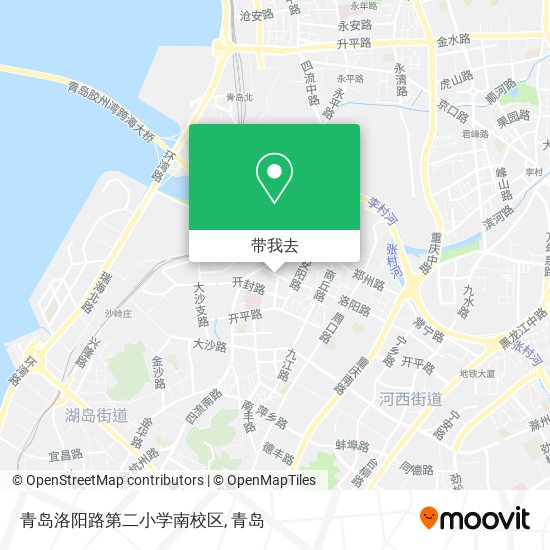 青岛洛阳路第二小学南校区地图