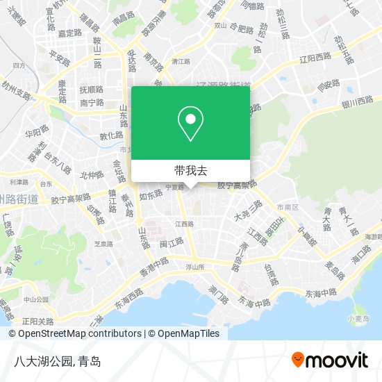 八大湖公园地图