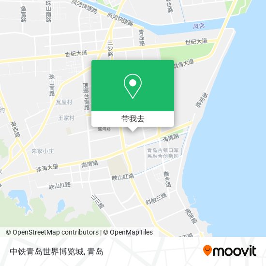 中铁青岛世界博览城地图