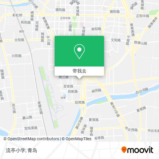 流亭小学地图