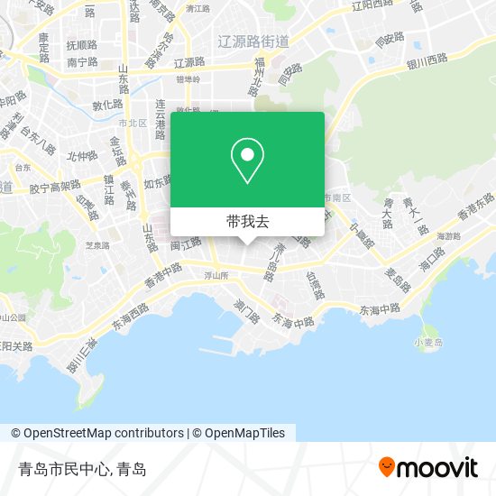 青岛市民中心地图