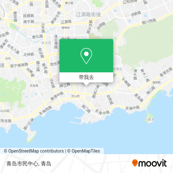 青岛市民中心地图