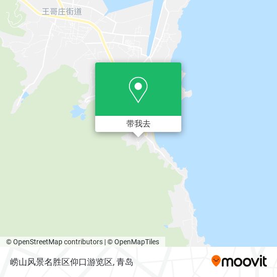 崂山风景名胜区仰口游览区地图