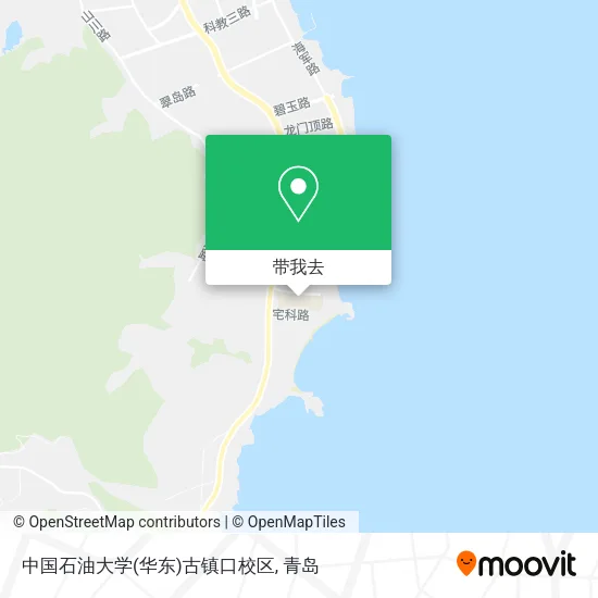 中国石油大学(华东)古镇口校区地图