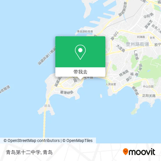 青岛第十二中学地图